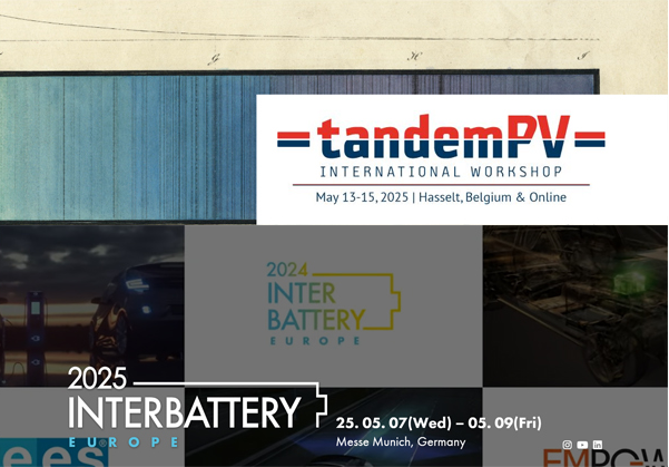 展示会参加のお知らせ：InterBattery Europe（ドイツ）および Tandem PV Workshop（ベルギー）